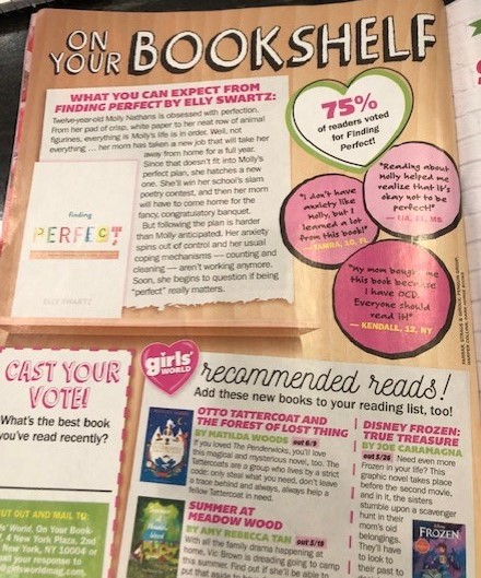 Girls' World Magazine recommends Finding Perfect!