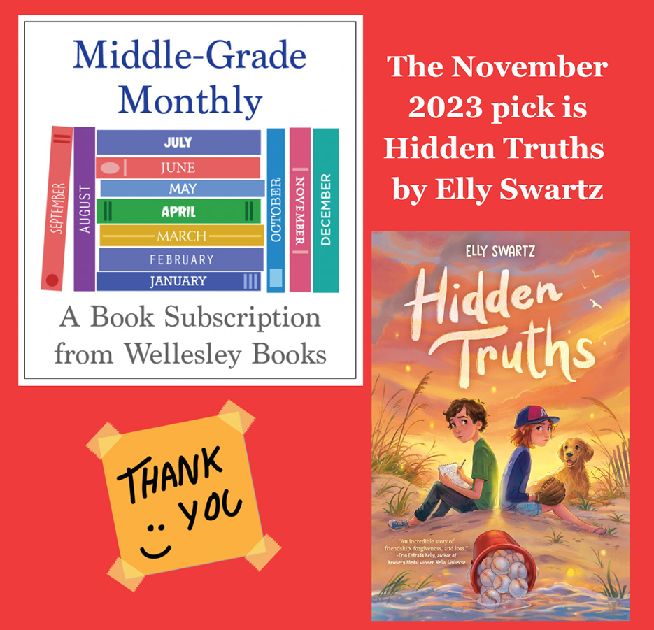 HIDDEN TRUTHS a 2023 Wellesley Books Monthly Book Subscription Pick
